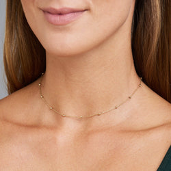 Essential Ball Necklace - 14 karat gold ball chain necklace