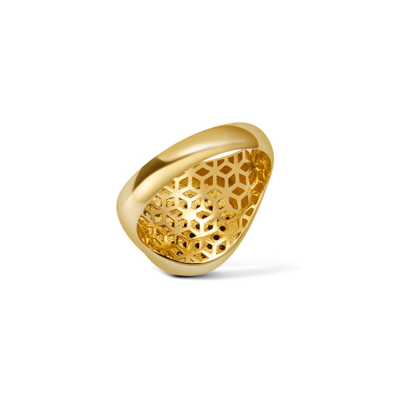 Diamond Signet Ring - 14 karat gold ring for women, diamonds