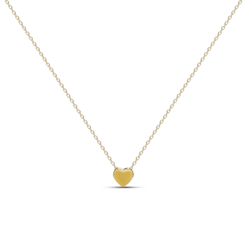 Mosuo Jewellery Herz Gold Halskette - Vermeil