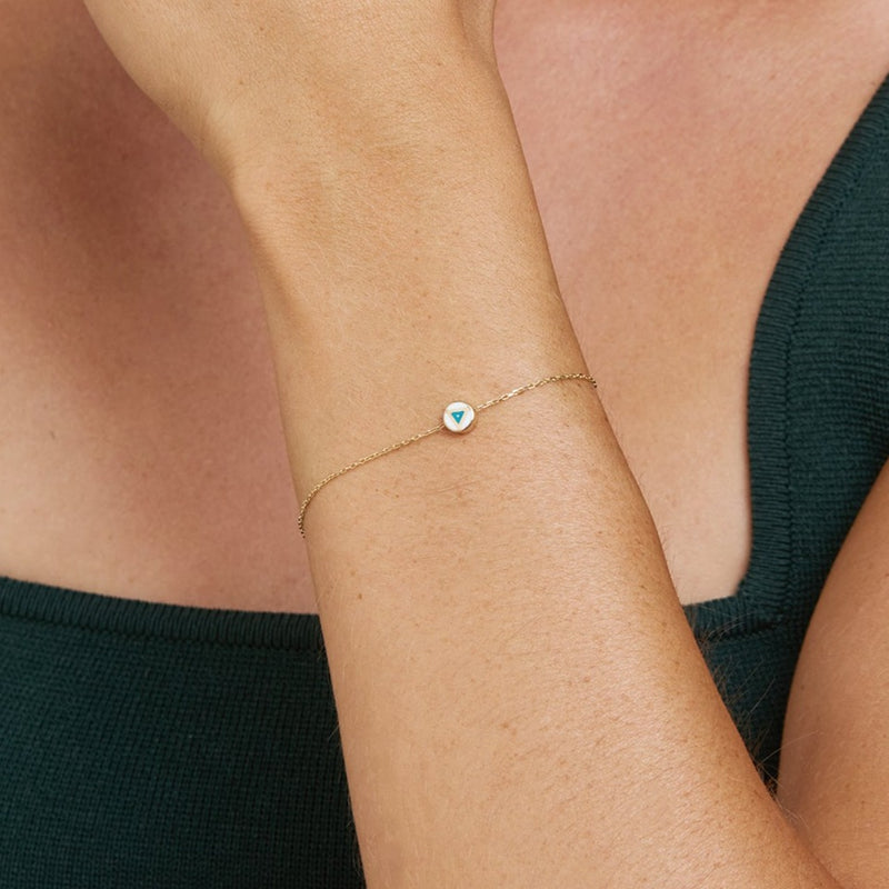 Mosuo Jewellery Emaille Dreieck Armband