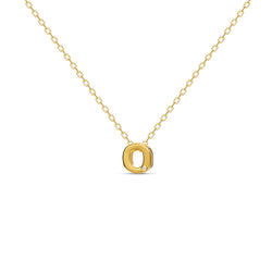A 18 karat gold vermeil necklace with your initial letter "O". This diamond letter necklace is a special jewelry necklace that can be worn day and night. A genuine diamond stone in the corner of the letter makes this gold diamond necklace a luxury and ideal gift for yourself, your best friend or loved one. 
